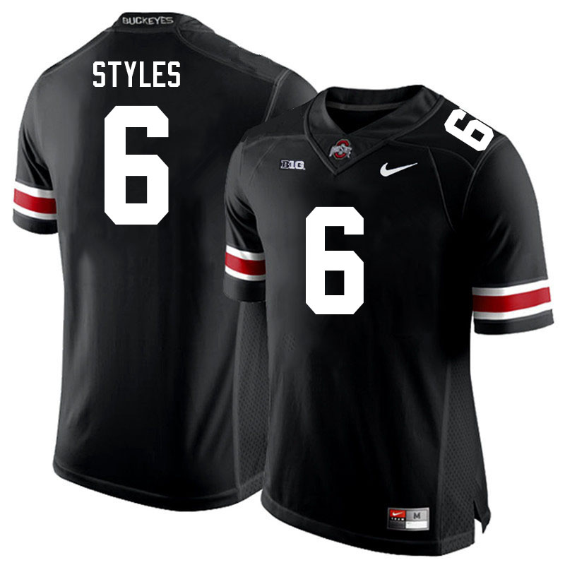 Ohio State Buckeyes Sonny Styles Men's #6 Black Authentic Stitched College Football Jersey